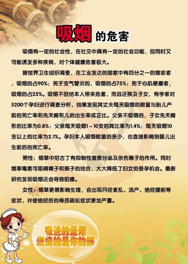 吸煙的危害圖片