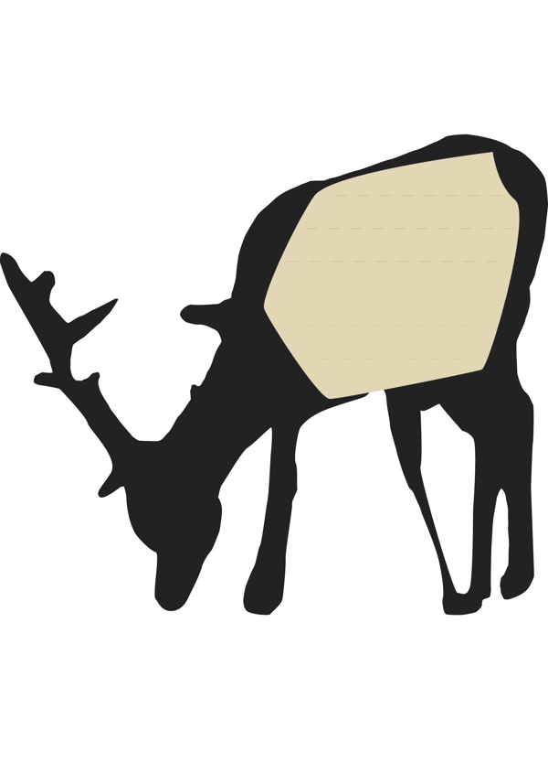 梅花鹿对话框动物对话框卡通