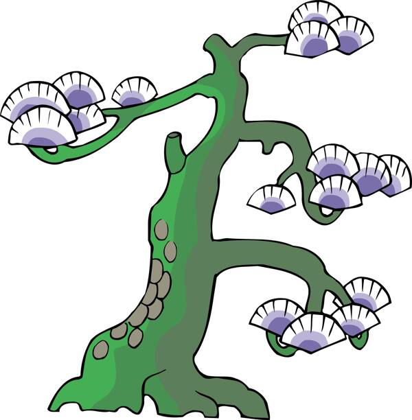 美麗創(chuàng)意樹花裝飾圖
