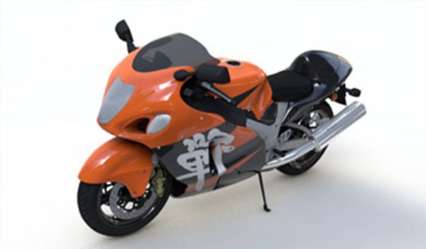 C4D模型摩托车赛车图片