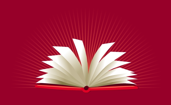 矢量翻頁的書