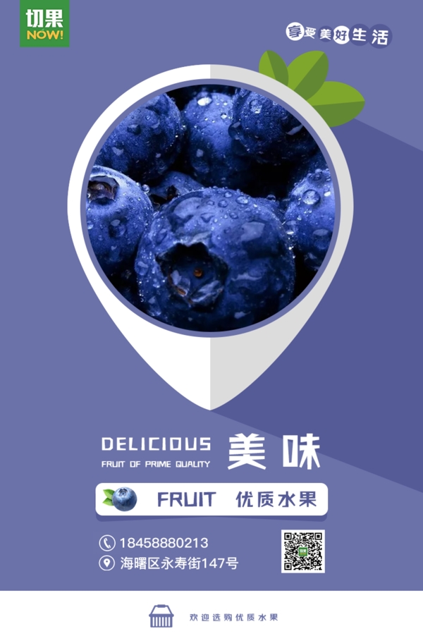 藍(lán)莓海報