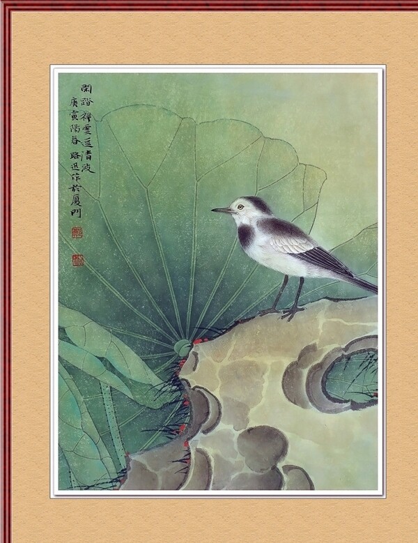 小鳥工筆畫圖片