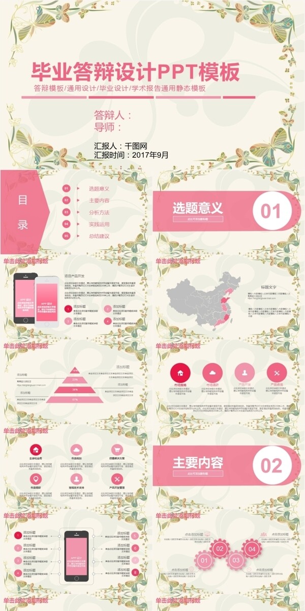 畢業(yè)答辯設(shè)計PPT模板