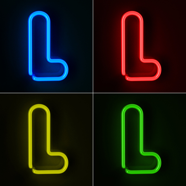 霓虹燈字母L