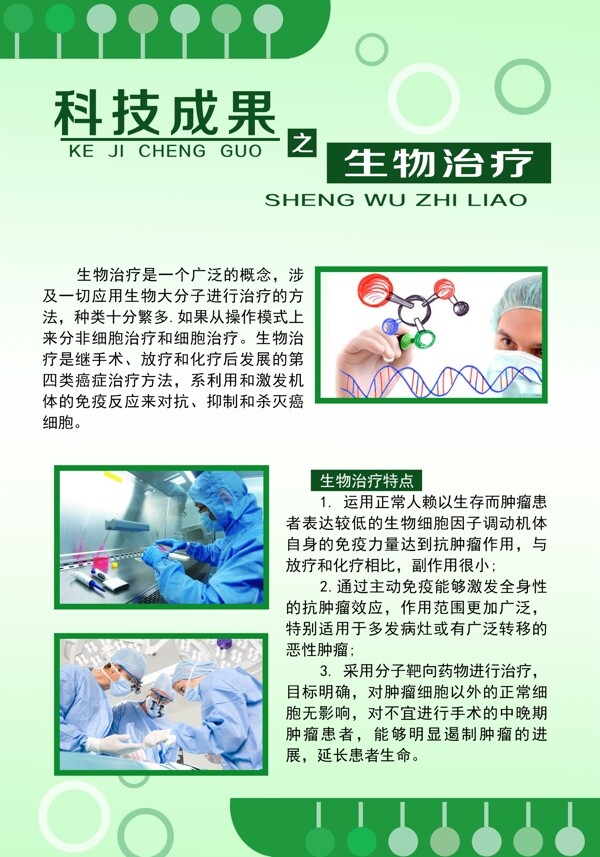 生物治療海報(bào)
