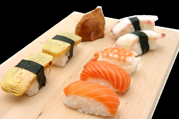 简约日式寿司料理美食产品实物