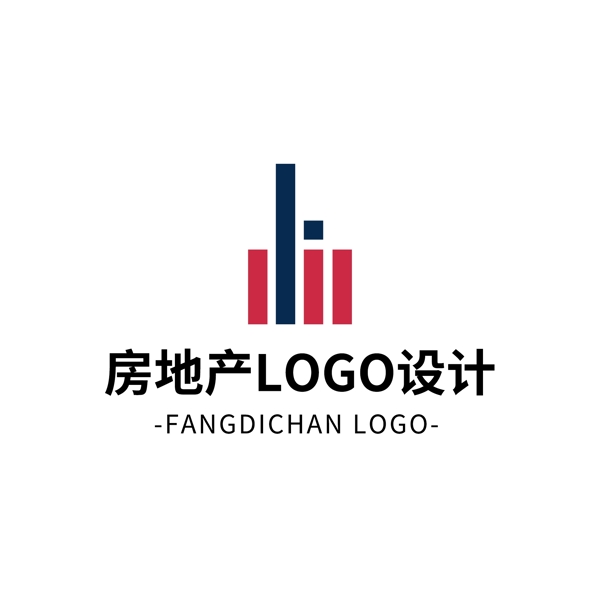 簡約大氣創(chuàng)意房地產logo標志設計