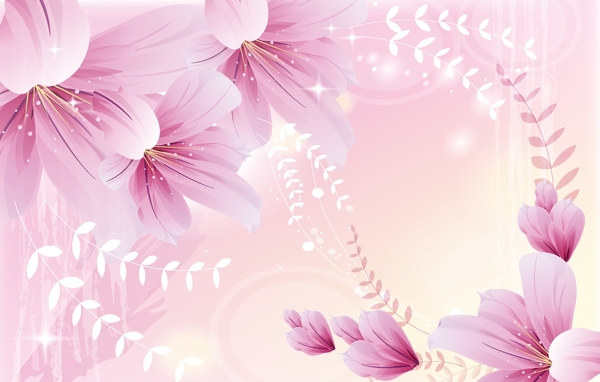 永恒浪漫浅粉色花朵