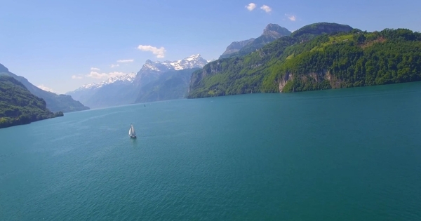 瑞士美丽风光航拍