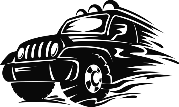 手繪汽車(chē)卡通矢量素材