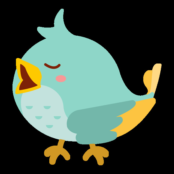 卡通鳥