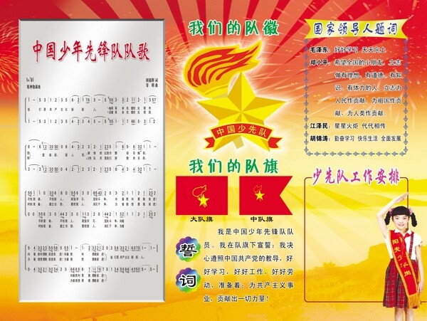 少先隊(duì)展板設(shè)計(jì)圖片