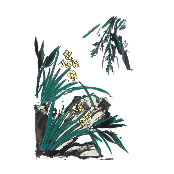 端午節(jié)花草手繪插畫