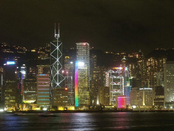 香港维多利亚港夜景非高清图片