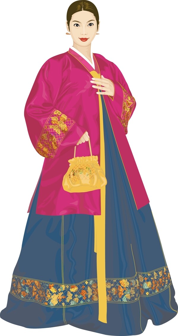 插畫(huà)時(shí)尚美女女性百態(tài)