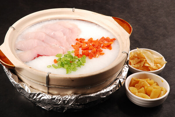 蟹黃魚(yú)片粥圖片