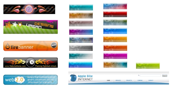 PSD分層BANNER網(wǎng)頁(yè)適用banner