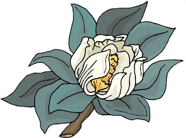 花朵花草鮮花矢量EPS格式0321