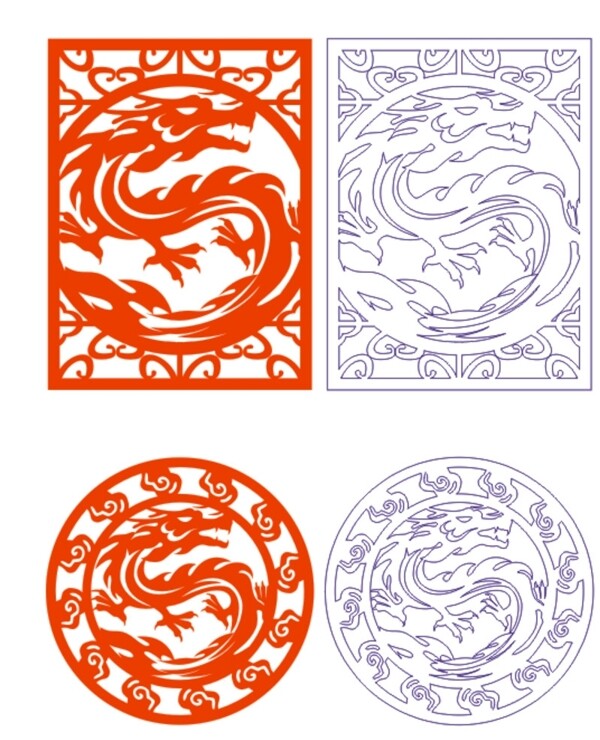 龍紋雕花