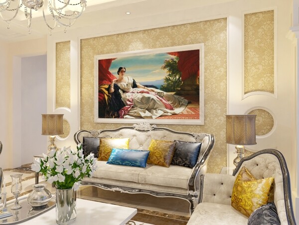 最新欧式客厅装饰挂画