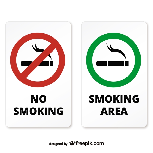 吸烟和非吸烟区的迹象