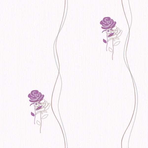 紫色玫瑰花田园风格壁纸图片下载