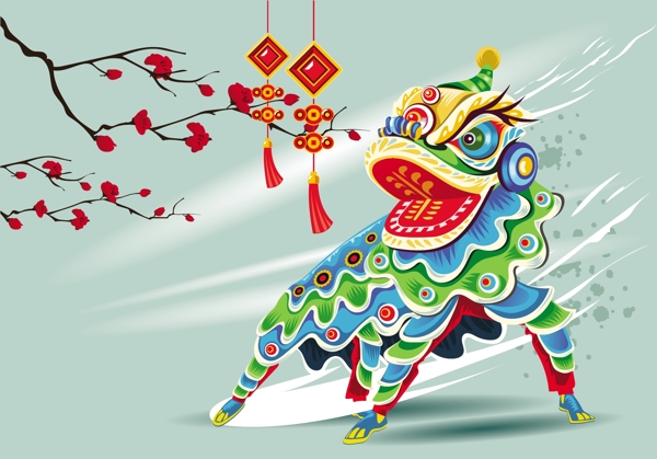 創(chuàng)意中國(guó)風(fēng)狗年海報(bào)背景