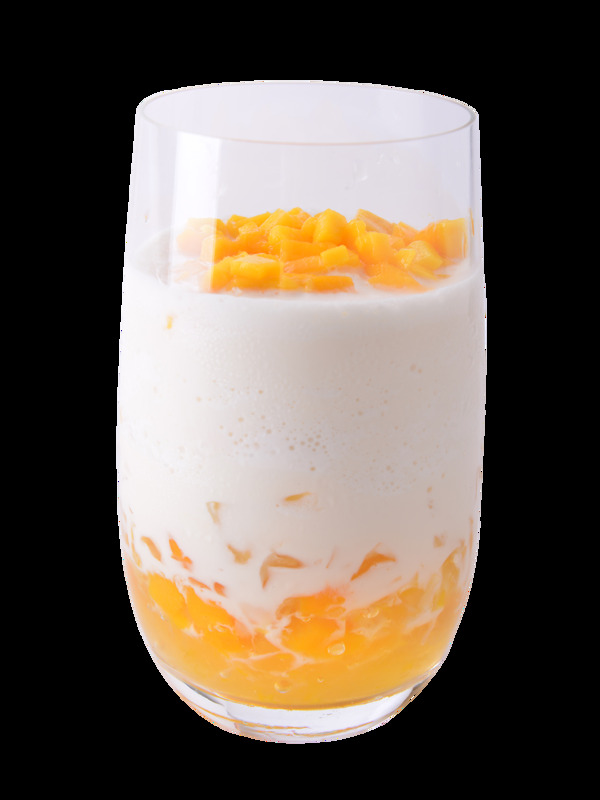 大塊芒果顆粒椰奶清涼解渴果茶飲品