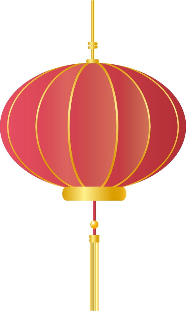 金繩子金麥穗新年喜慶紅色燈籠