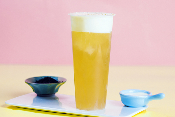 清新爽口濃香奶蓋果味果茶夏日清涼
