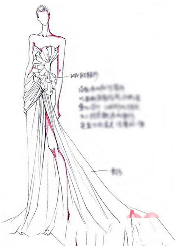 時尚長裙禮服設計圖