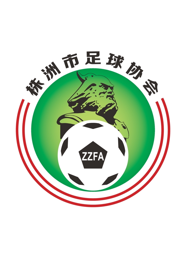 株洲市足球协会Logo
