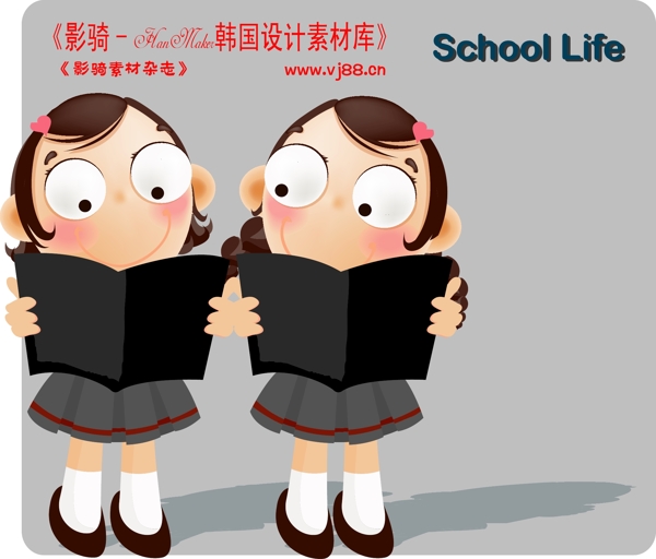 學(xué)生課堂小孩兒童學(xué)習(xí)上學(xué)韓國(guó)花紋時(shí)尚花紋底紋矢量素材矢量圖片HanMaker韓國(guó)設(shè)計(jì)素材庫(kù)