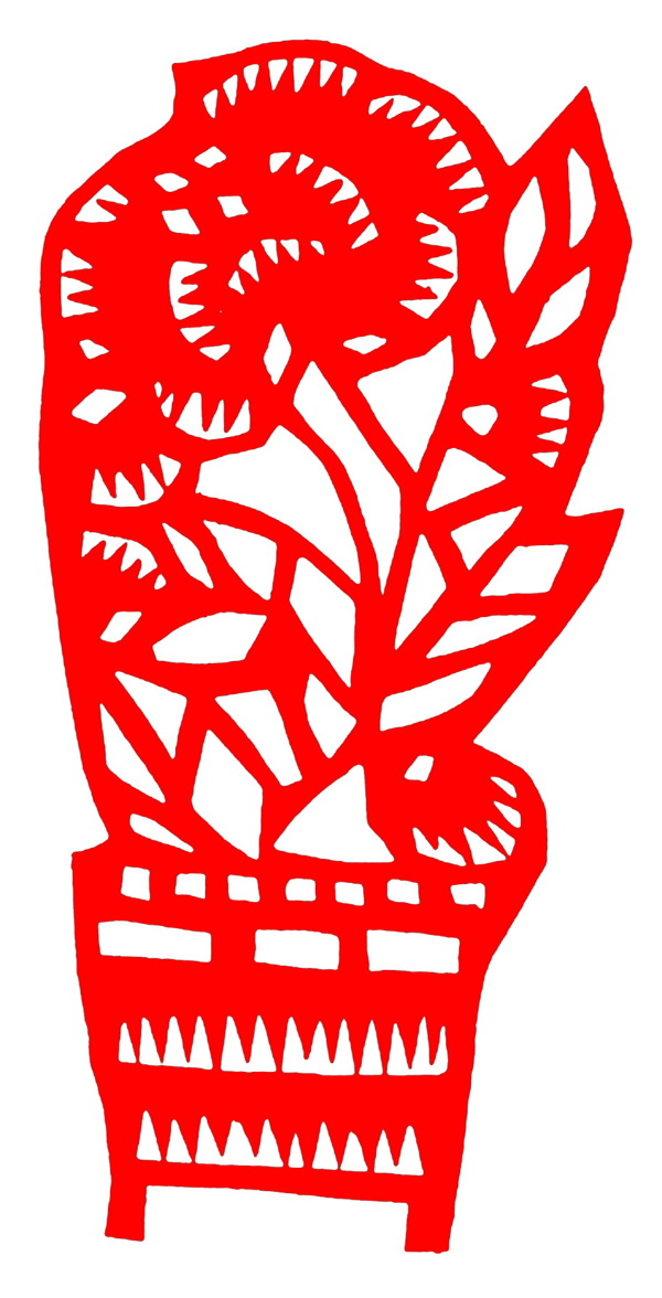 花鳥窗花剪紙民間美術(shù)0144