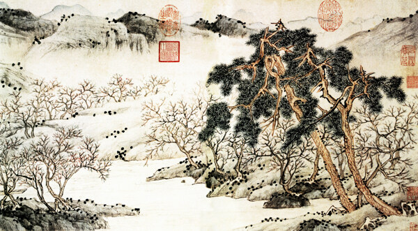 桃源問津圖圖片