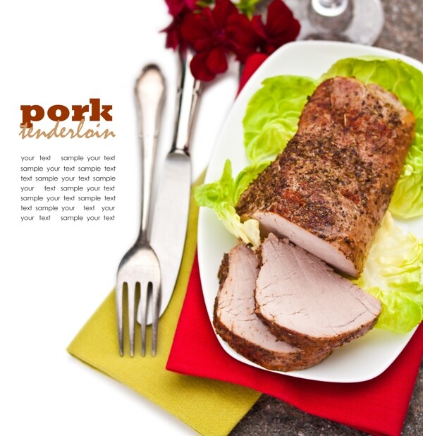 碟子里的肉圖片