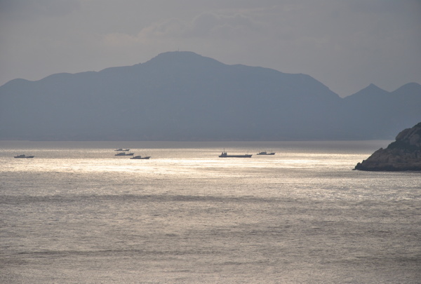 大海风景 渔船