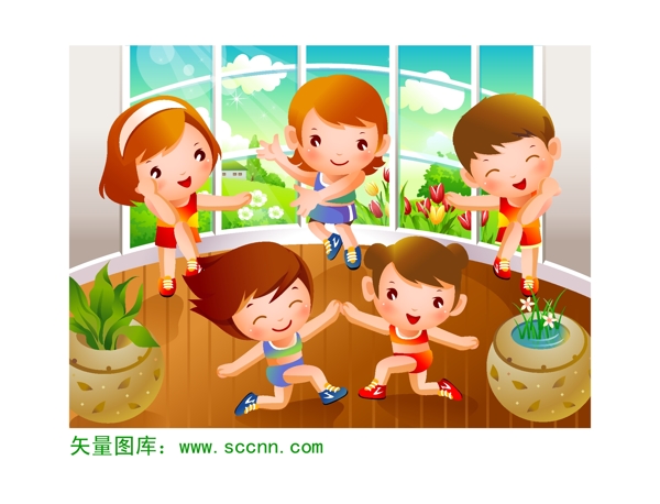 矢量卡通人物素材及矢量潮流素材