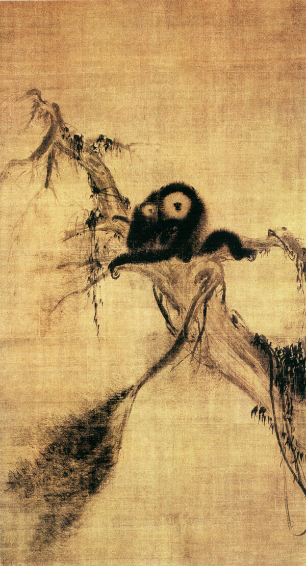 猿图花鸟画中国古画0090