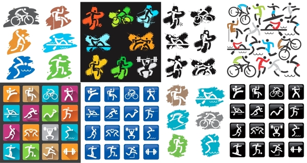 創(chuàng)意運(yùn)動(dòng)圖標(biāo)