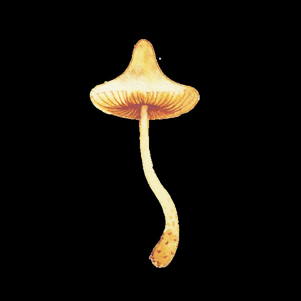 外星蘑菇卡通透明素材