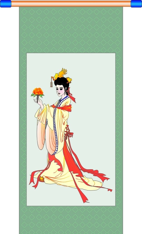 仕女圖圖片