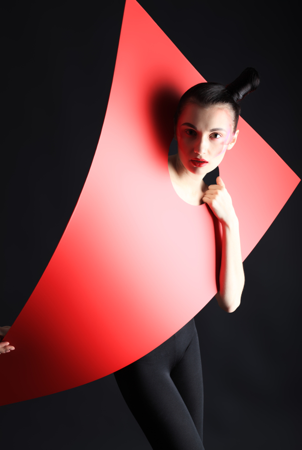 美發(fā)化妝造型模特美女圖片