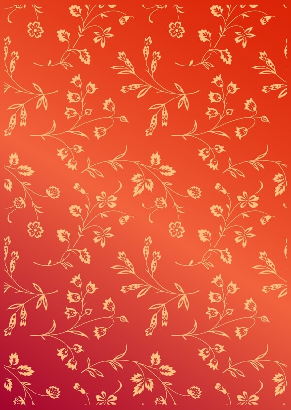 韓國(guó)矢量花紋背景矢量圖26