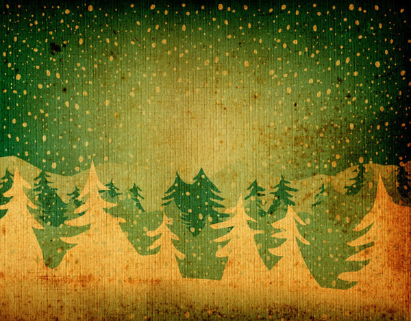 圣诞树怀旧底纹背景01高清图片
