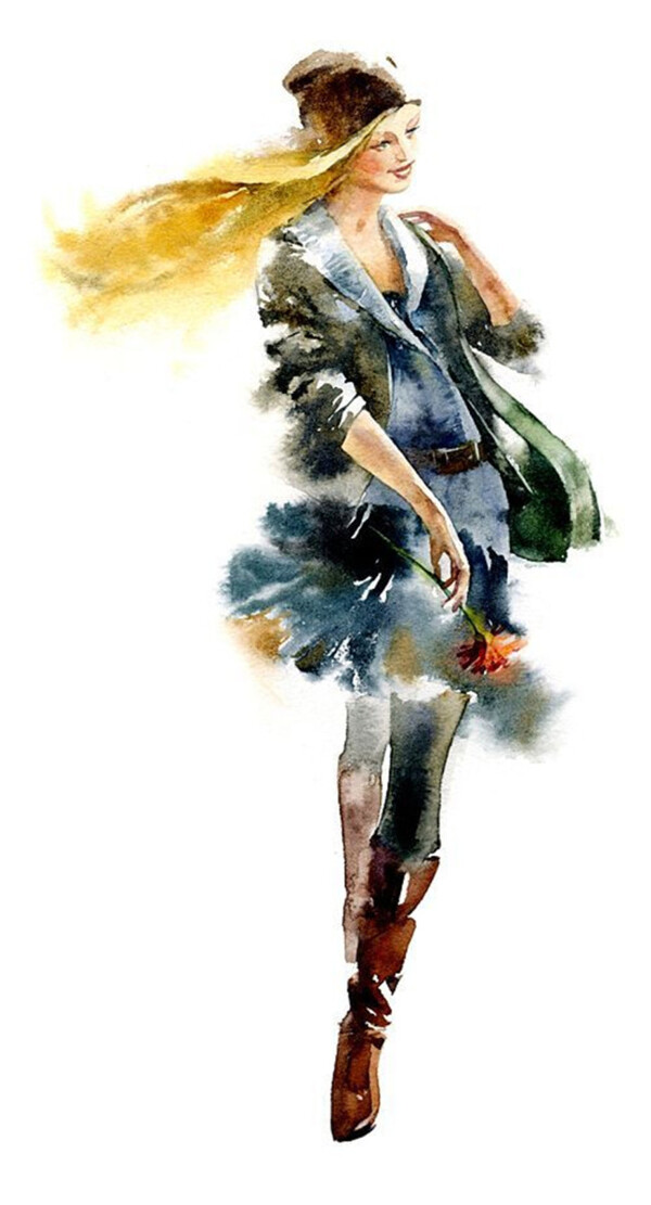 水墨時(shí)尚女裝設(shè)計(jì)圖
