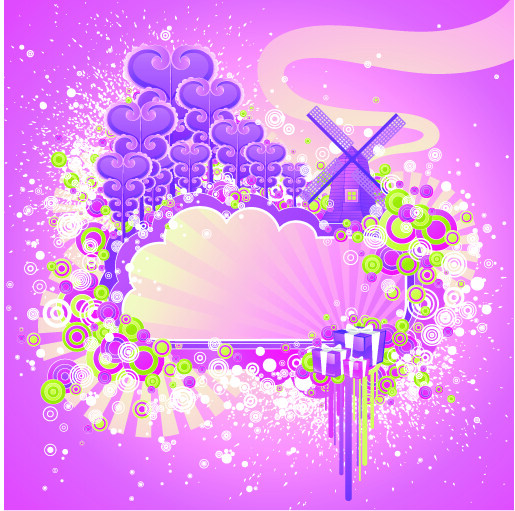 歐美花紋3584矢量EPS