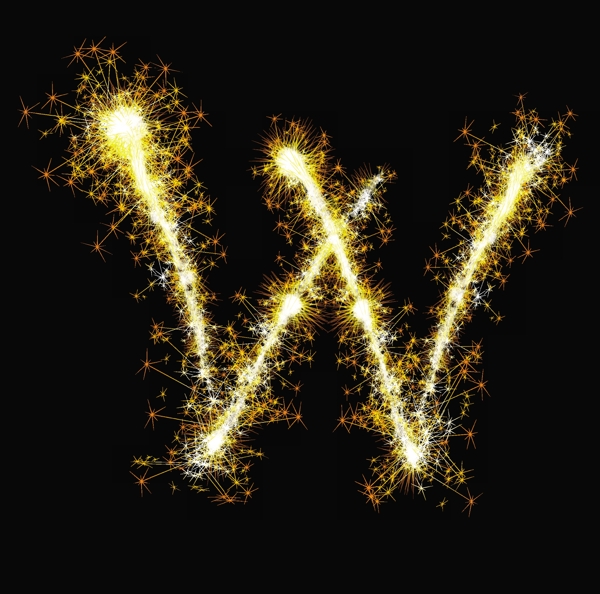 矢量閃爍字母