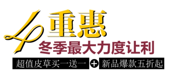 冬季讓利促銷文字設(shè)計